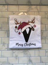 Load image into Gallery viewer, Christmas Letter Hat Tshirt
