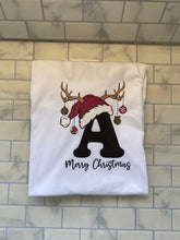 Load image into Gallery viewer, Christmas Letter Hat Tshirt
