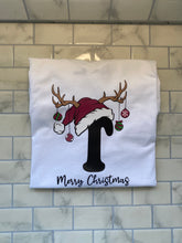 Load image into Gallery viewer, Christmas Letter Hat Tshirt
